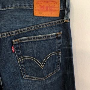 Levi’s 501 button fly. Red tab. 24”x32.